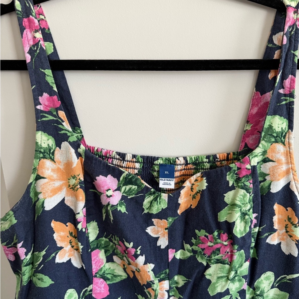 Old Navy Navy Floral Dress